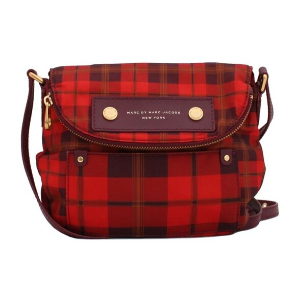 Marc by Marc Jacobs Preppy Nylon Aimee Plaid Natasha Crossbody Bag - Picture 1 of 13